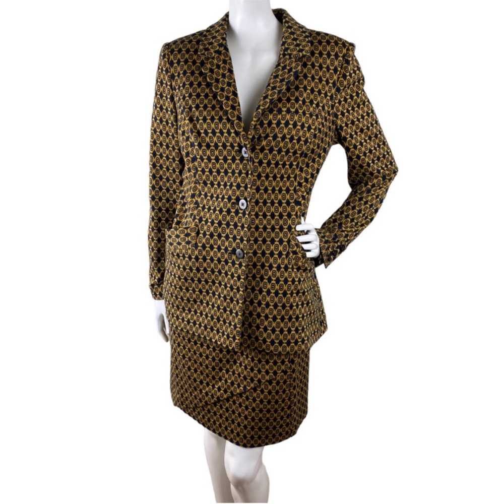 CAbi Medallion Skirt Suit